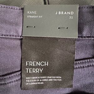 J Brand Kane Straight Fit French Terry